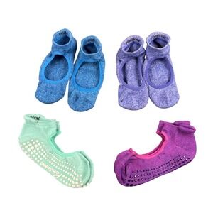 Pembrock‎ Ballet Barre Pilates Yoga Socks Grips Ankle Socks Comfort  4 Pairs 167